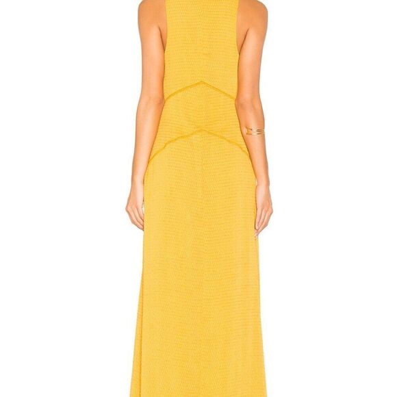 House of Harlow 1960 x Revolve Allegra Mustard Yellow Maxi Dress - Picture 4 of 11
